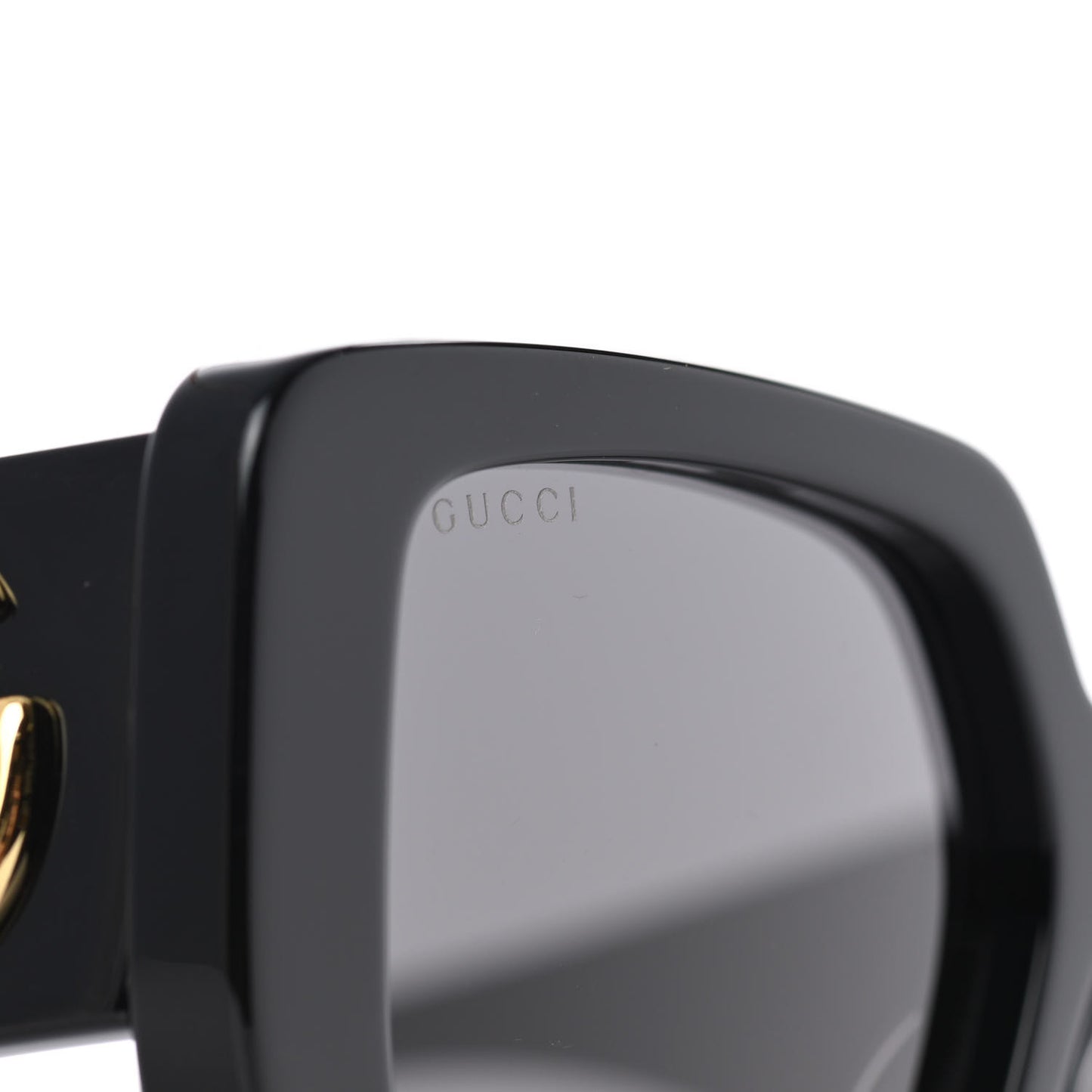 Acetate Square Frame Sunglasses GG0956S Black