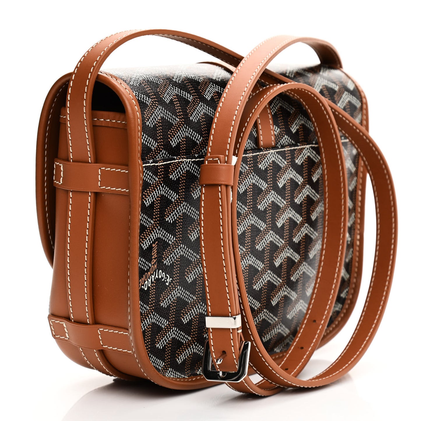 Goyardine Belvedere II PM Messenger Bag Black Gold