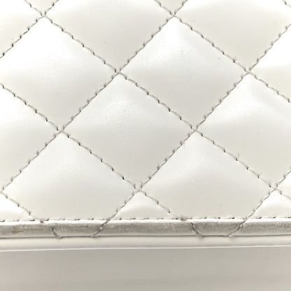 Chanel Glazed Calfskin Quilted Small Flap White 17 of 19