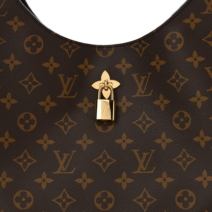 Louis Vuitton Monogram Flower Hobo Black 7 of 10