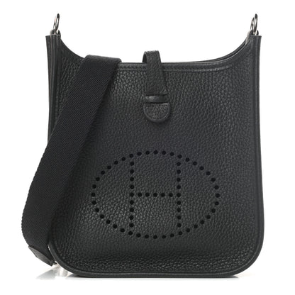 Hermes Taurillon Clemence Evelyne TPM Black 1 of 11