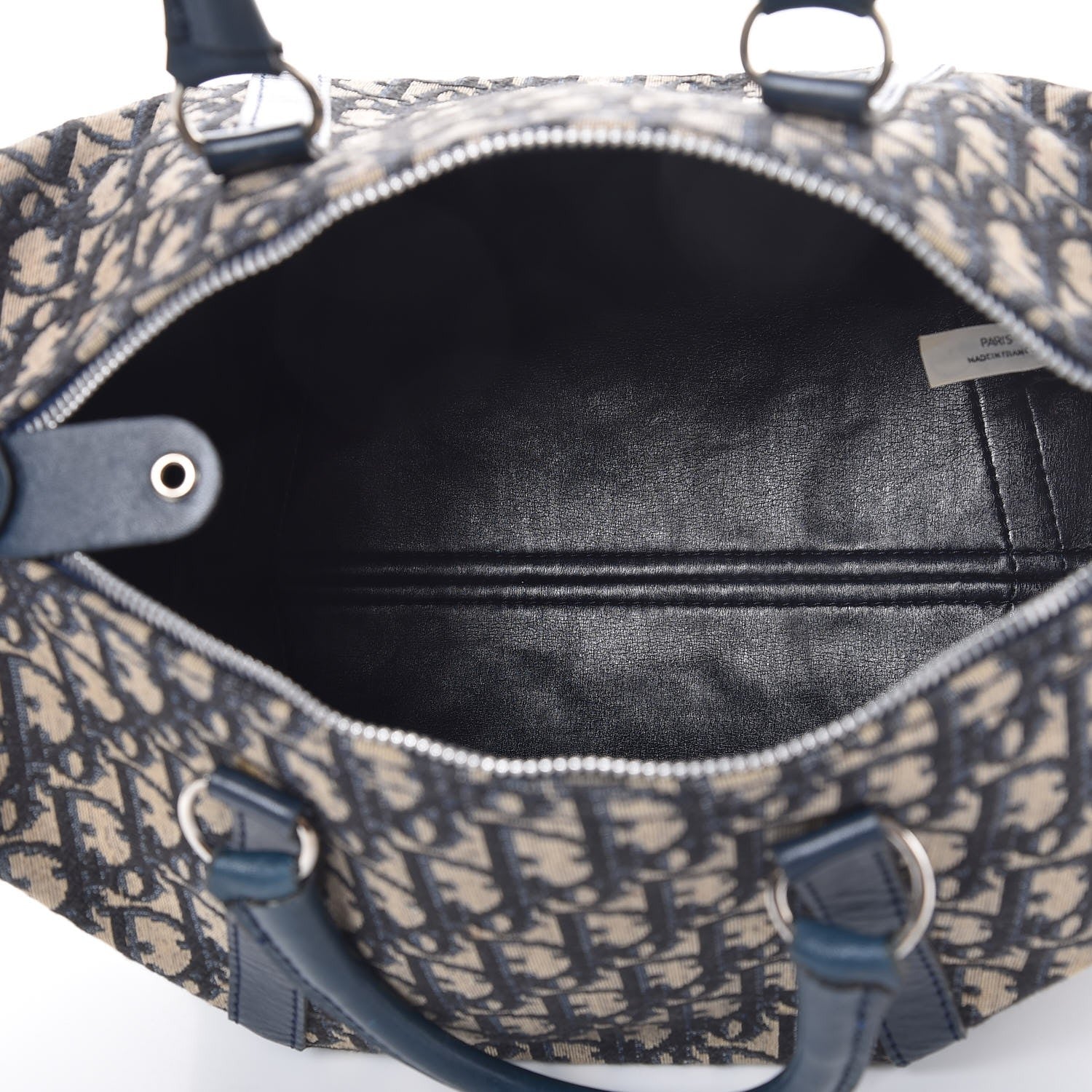 Christian Dior Monogram Boston Navy Blue 5 of 15