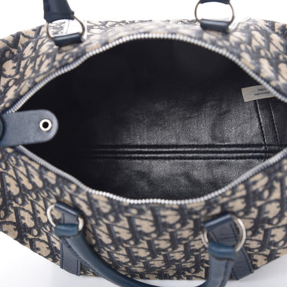 Christian Dior Monogram Boston Navy Blue 5 of 15
