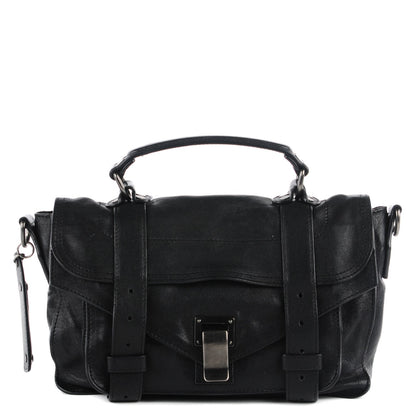 Proenza Schouler Lambskin Tiny PS1 Satchel Black 1 of 14