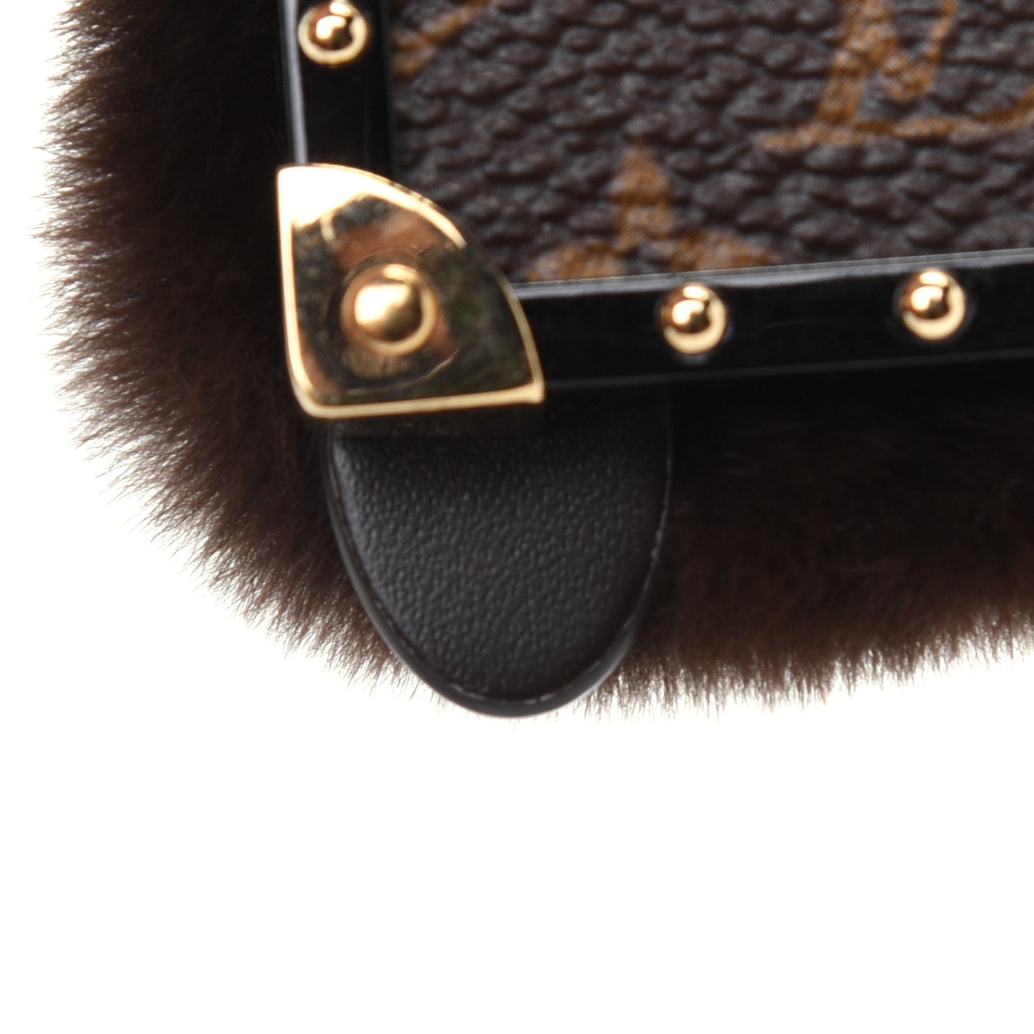 Louis Vuitton Wild Fur Monogram Eye-Trunk Bear Bag Charm 7 of 10