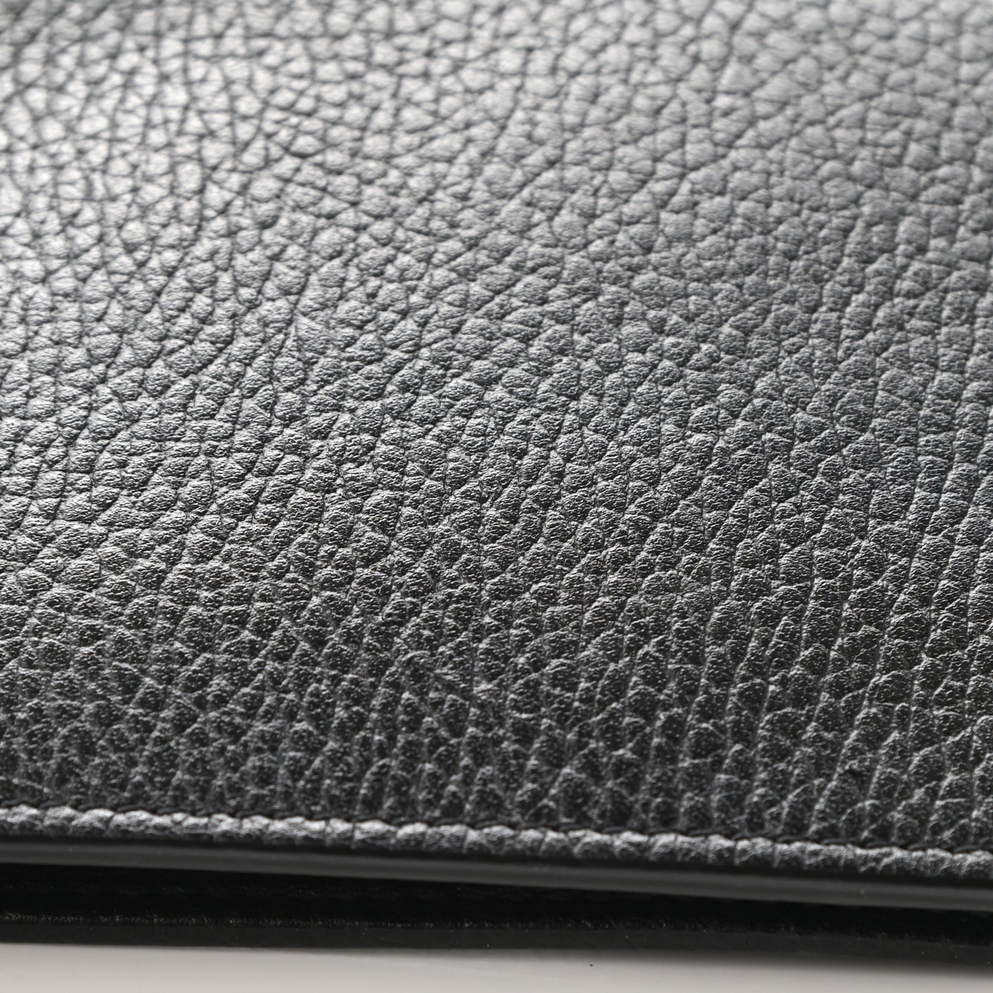 Dollar Calfskin Interlocking G Chain Wallet Black