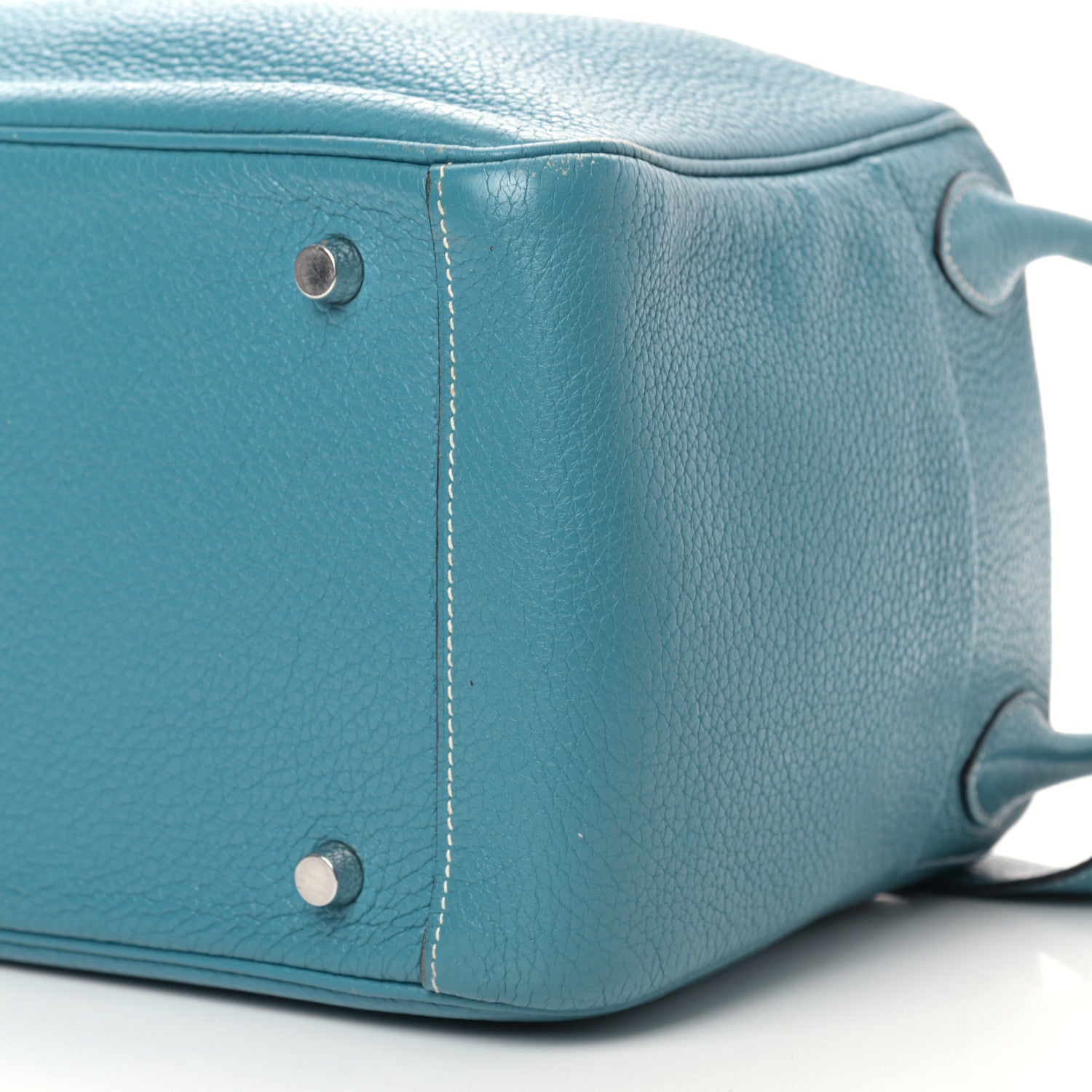 Hermes Taurillon Clemence Lindy 30 Blue Jean 9 of 15