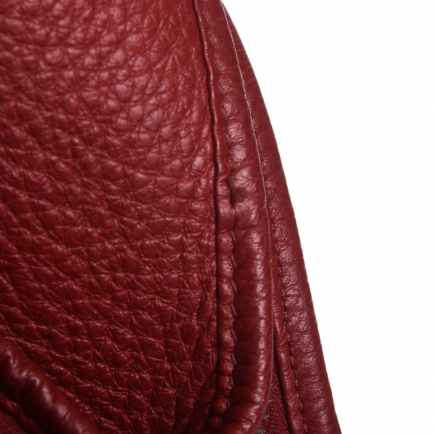 Hermes Taurillon Clemence Massai GM Rouge Garance 9 of 12