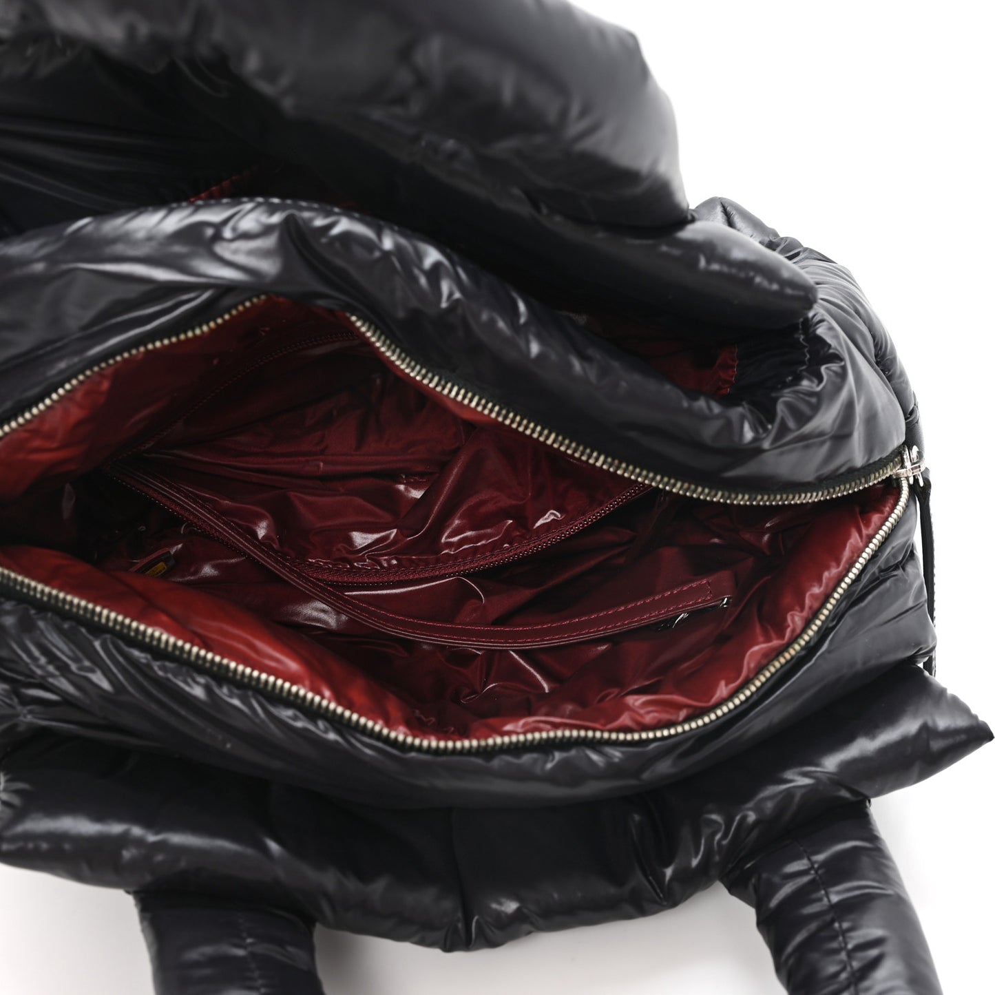 Nylon Coco Cocoon Zipped Tote Black