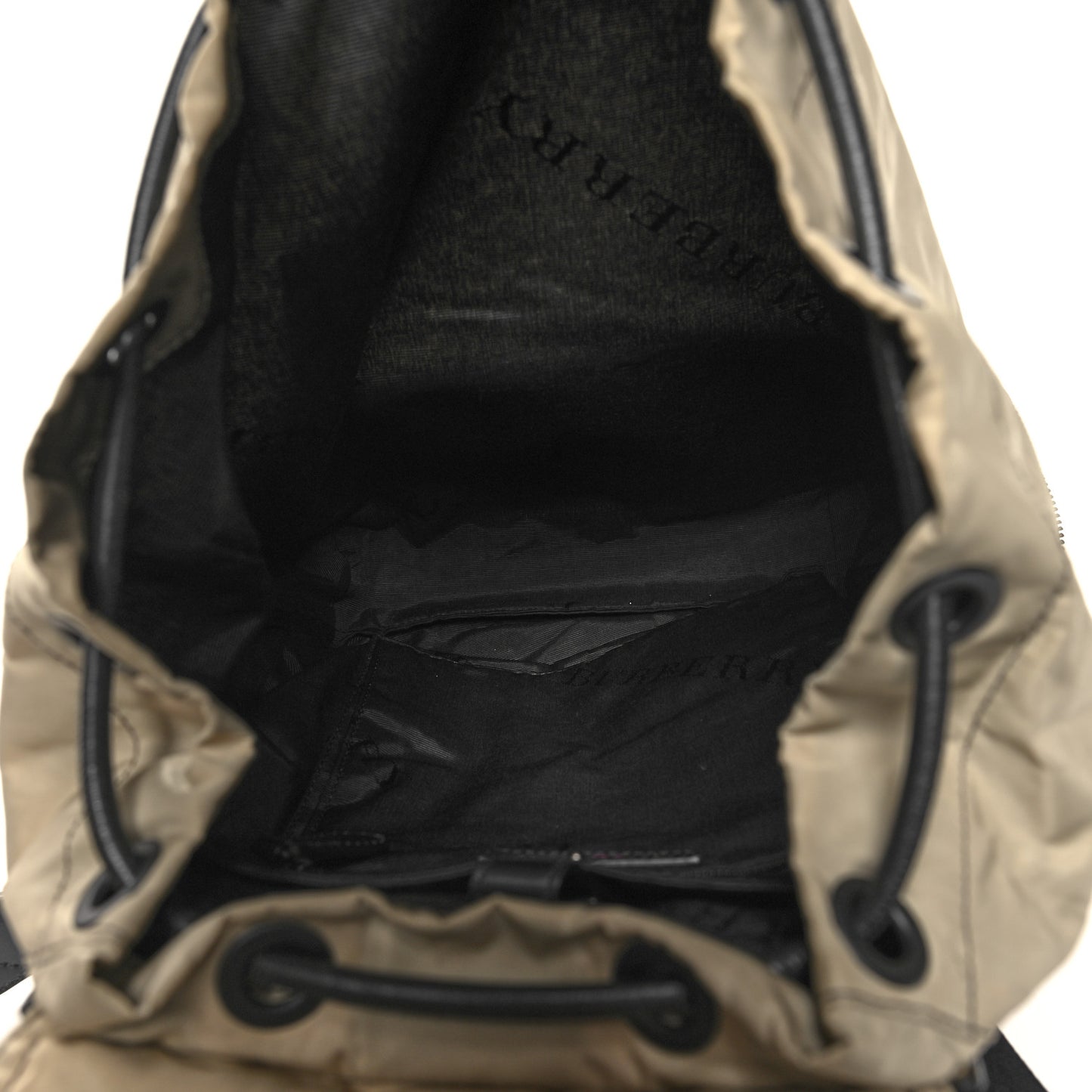 Nylon Medium Rucksack Backpack Beige