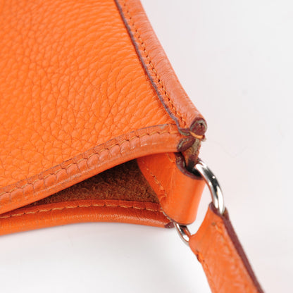 Hermes Taurillon Clemence Evelyne TPM Orange 14 of 14
