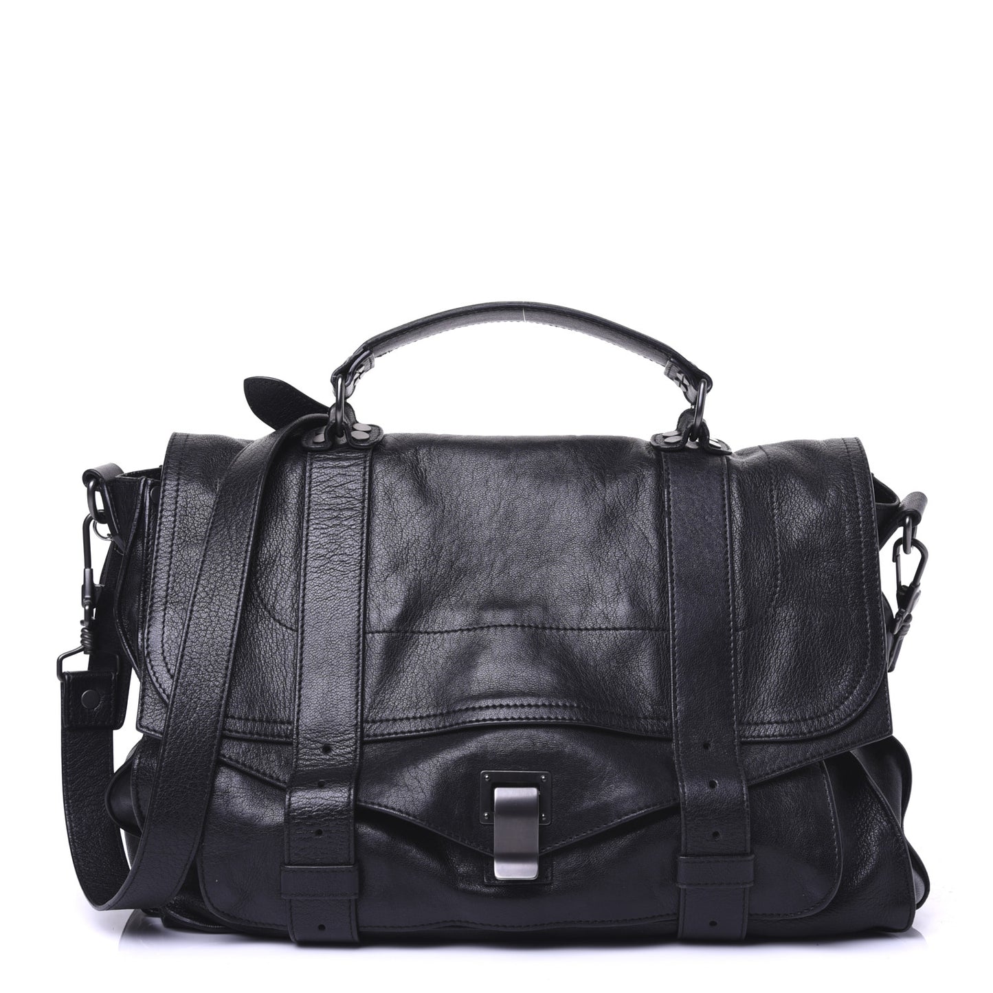 Lambskin Medium PS1 Satchel Black