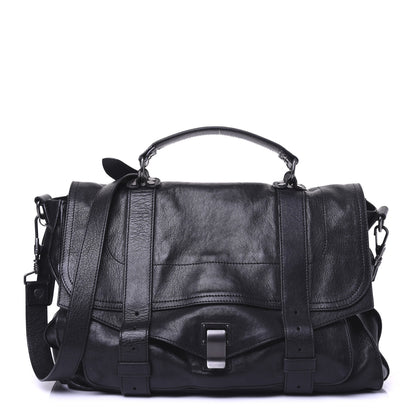 Proenza Schouler Lambskin Medium PS1 Satchel Black 1 of 13
