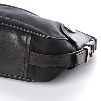 Prada Tessuto Nylon Nappa Shoulder Bag Black 9 of 9