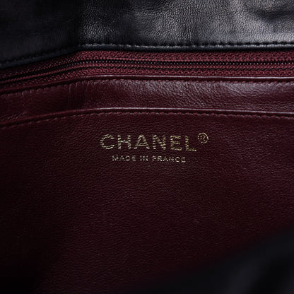 Chanel Lambskin Quilted Jumbo Single Flap Black 8 of 12