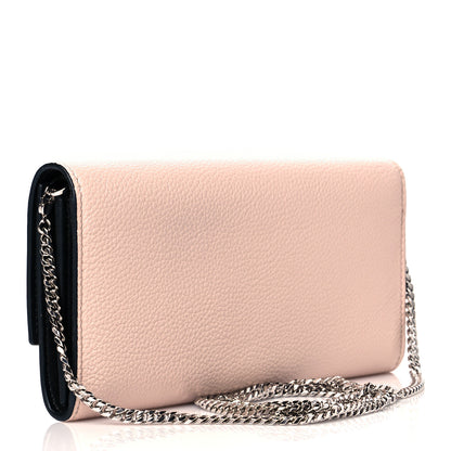 Alexander McQueen Pebbled Calfskin Skull Wallet on Chain Teint 3 of 9