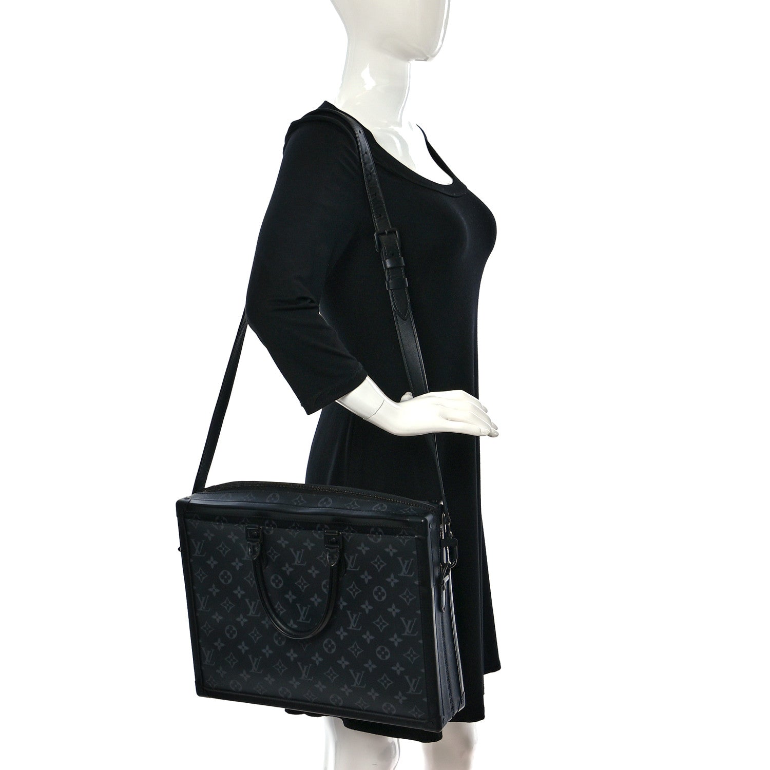 Louis Vuitton Monogram Eclipse Soft Trunk Briefcase 2 of 8