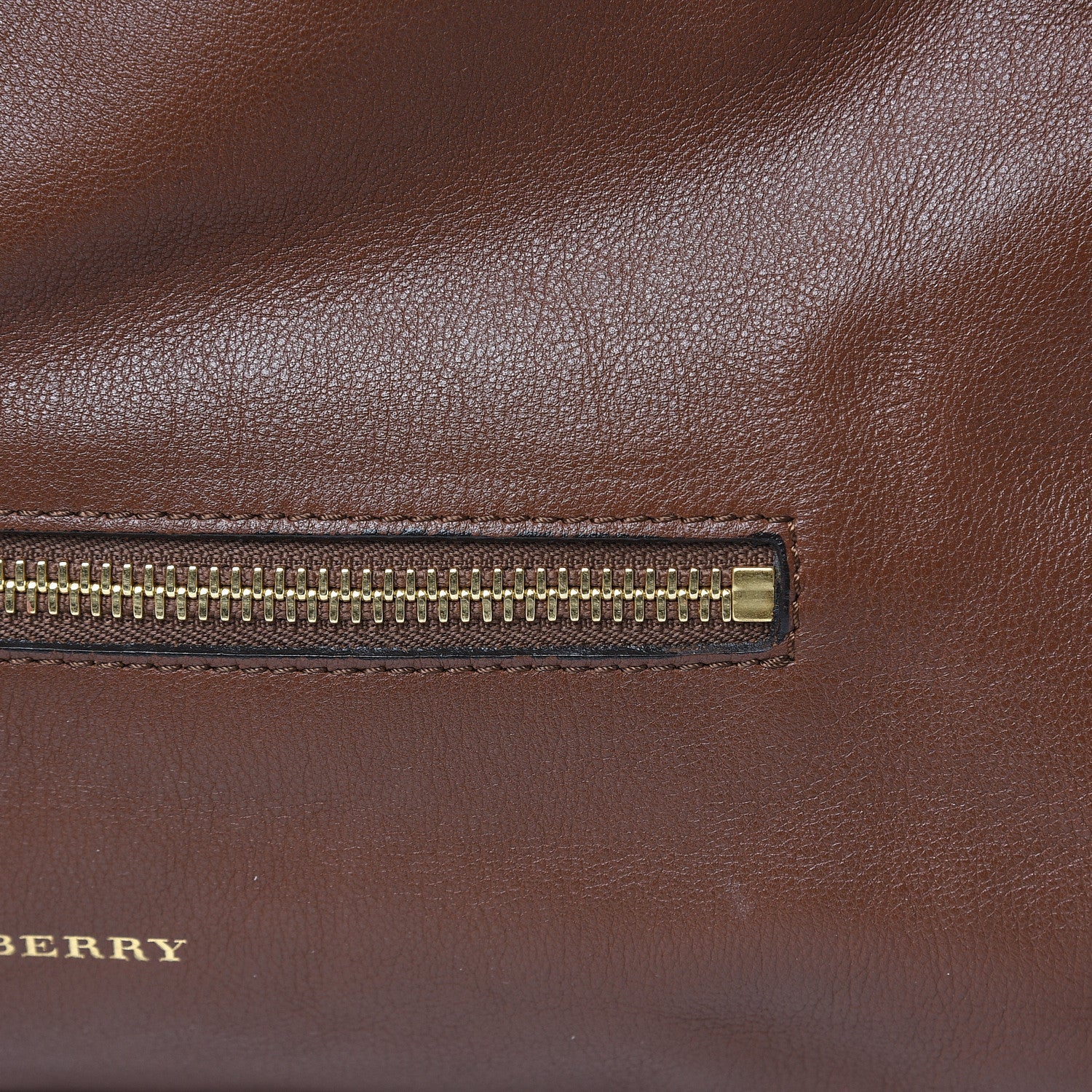 Burberry Soft Calfskin House Check Big Crush Tote Brown Ochre 10 of 10