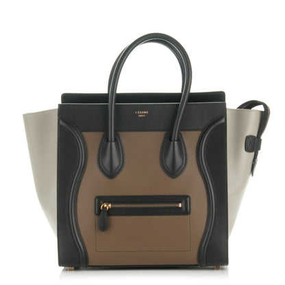 Celine Satin Calfskin Mini Tri-Color Luggage Multicolor 1 of 7