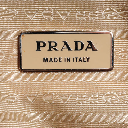 Prada Vitello Daino Buckle Shoulder Bag Sabbia 7 of 10