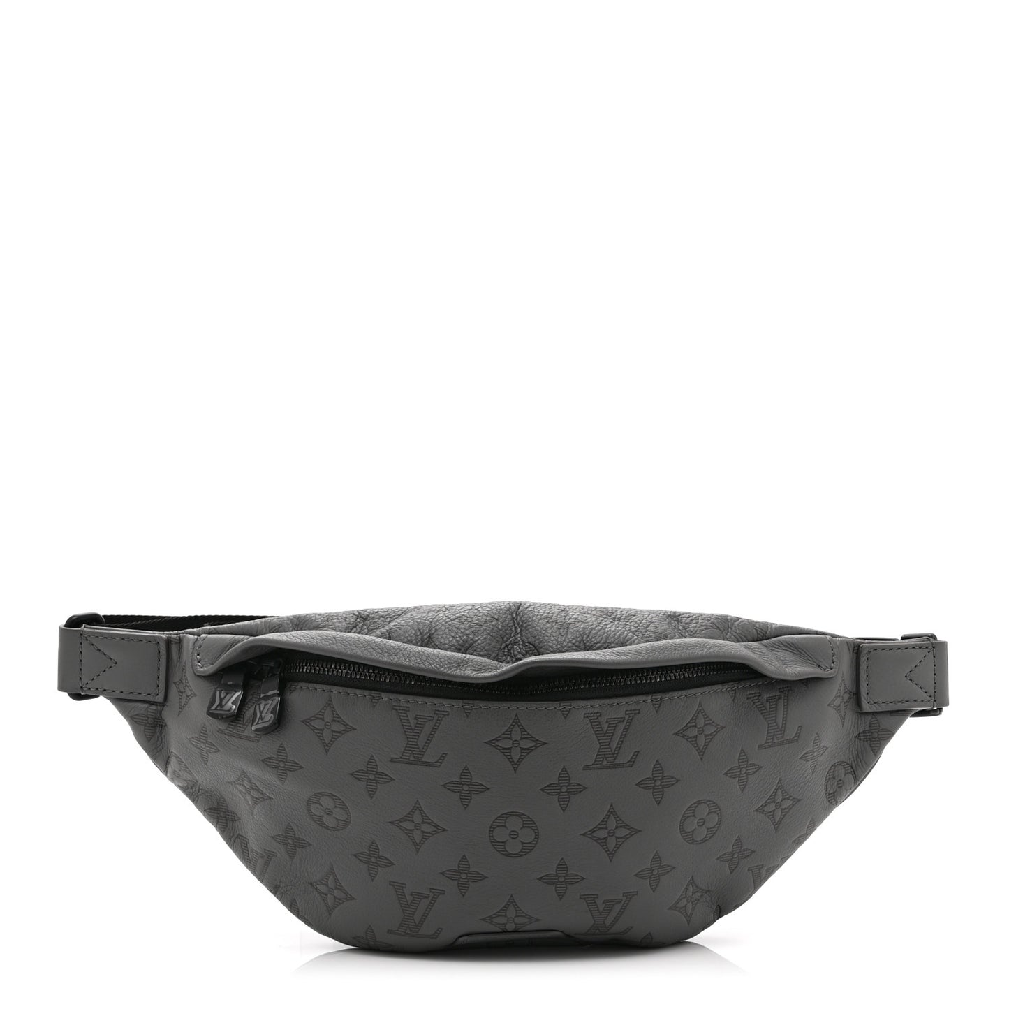 Calfskin Monogram Shadow Discovery Bumbag PM Gray
