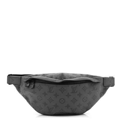 Louis Vuitton Calfskin Monogram Shadow Discovery Bumbag PM Gray 1 of 9