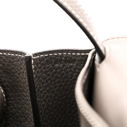 Hermes Taurillon Clemence Halzan 31 GM Etain 7 of 11