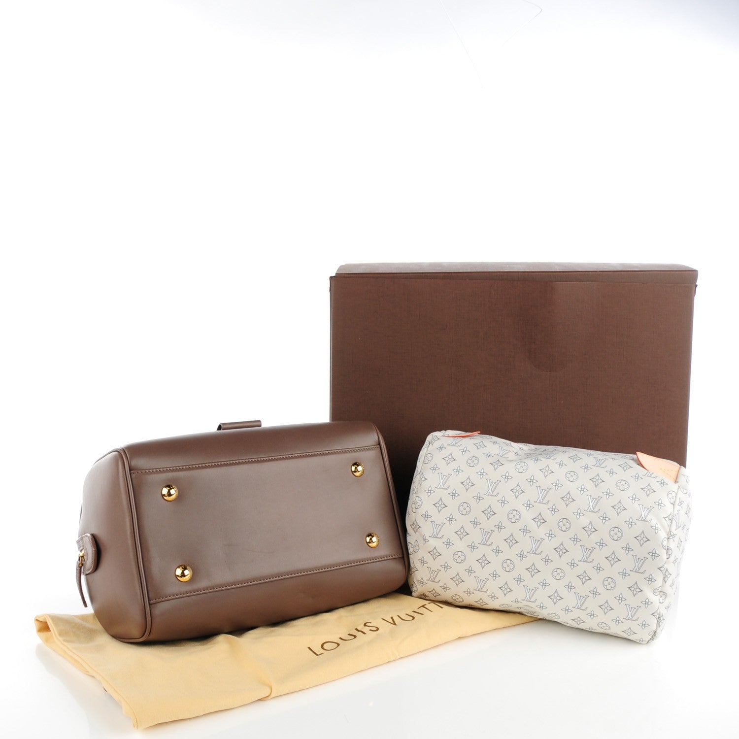 Louis Vuitton Cuir Orfevre Les Extraordinaires Neo Speedy PM Grey 5 of 8