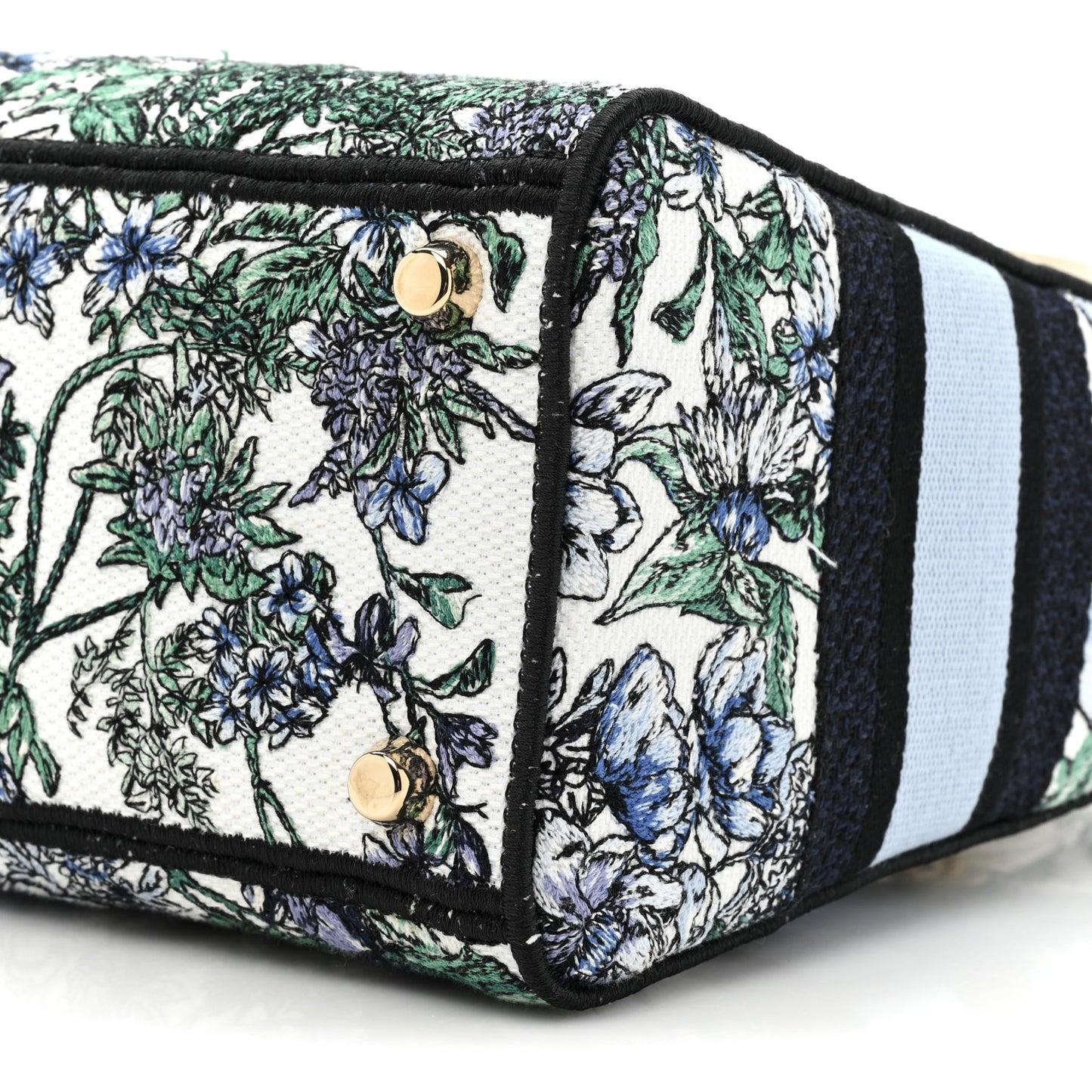 Canvas Embroidered Print Medium Lady D-Lite Blue Multicolor