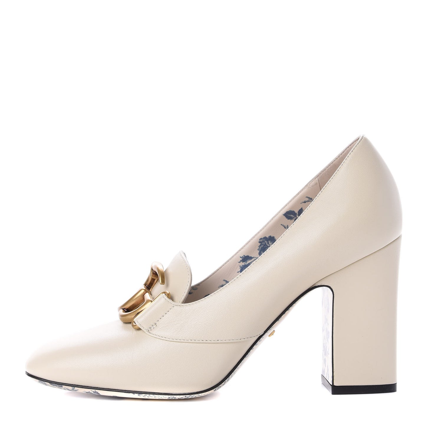 Malaga Kid GG Victoire 95mm Loafer Pumps 39.5 Vintage White