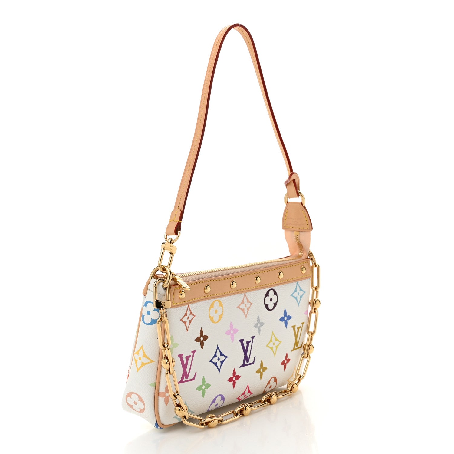Louis Vuitton LV X TM Monogram Multicolor Pochette Accessories White 3 of 9