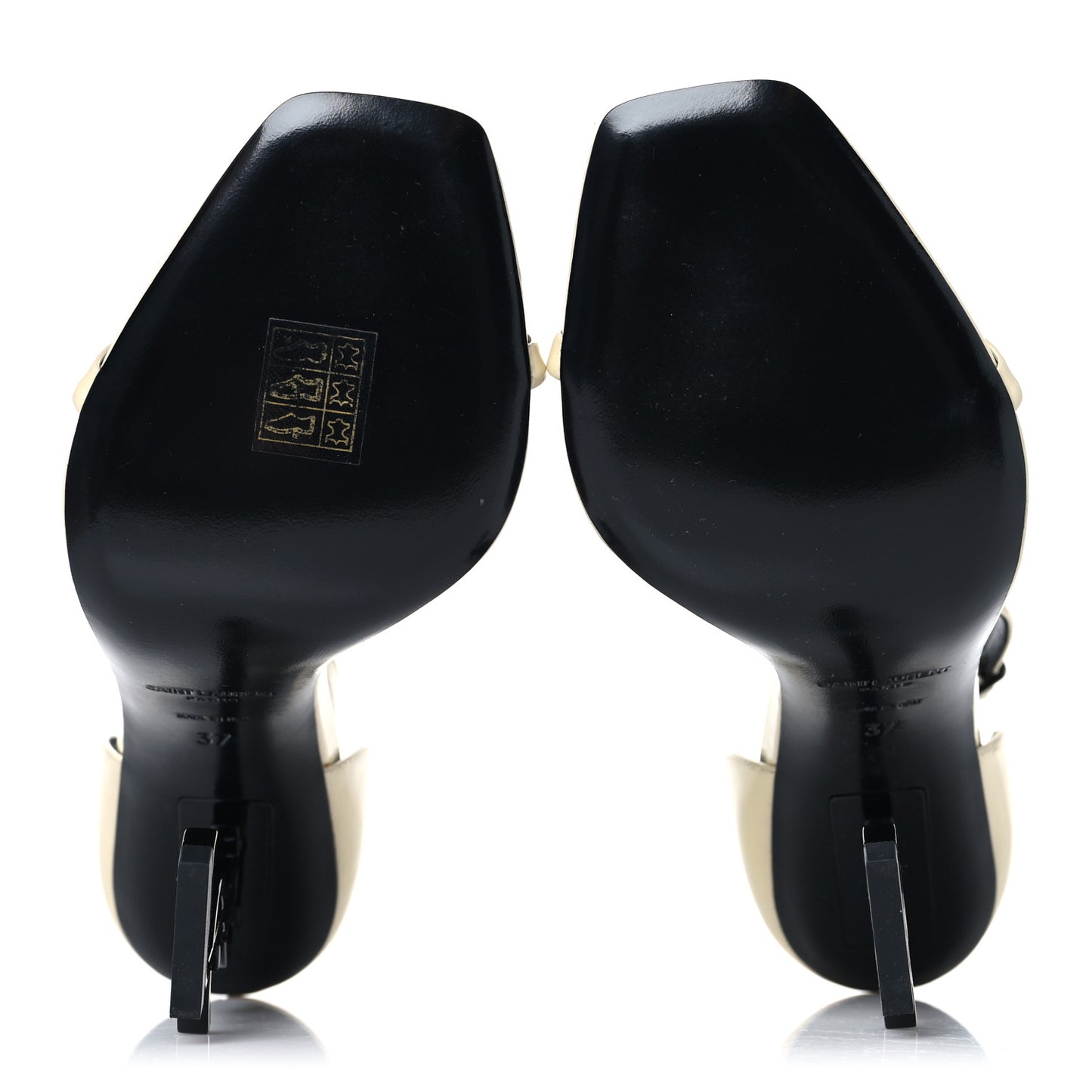 Patent Calfskin Opyum 110 Sandals 37 Neutro