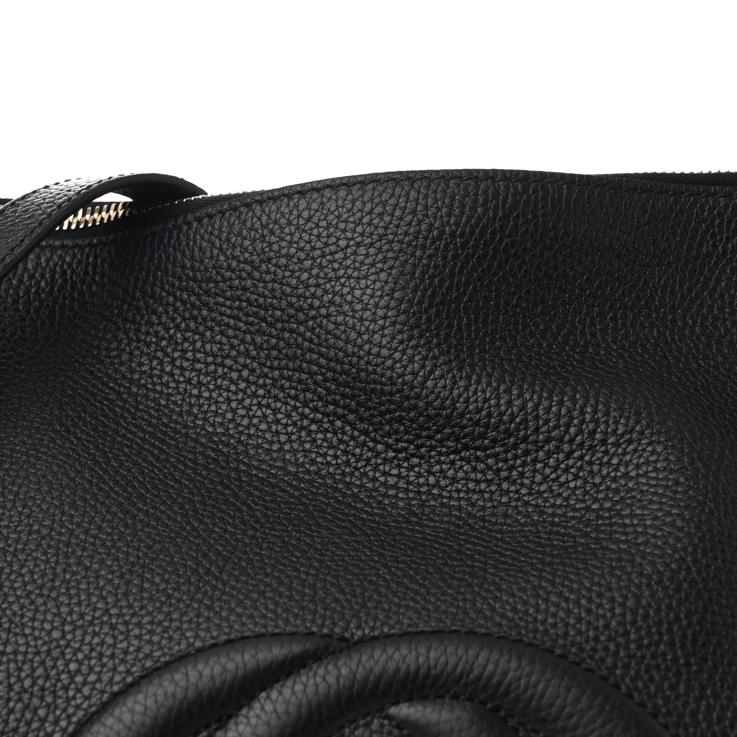 Gucci Pebbled Calfskin Large Soho Hobo Black 8 of 10