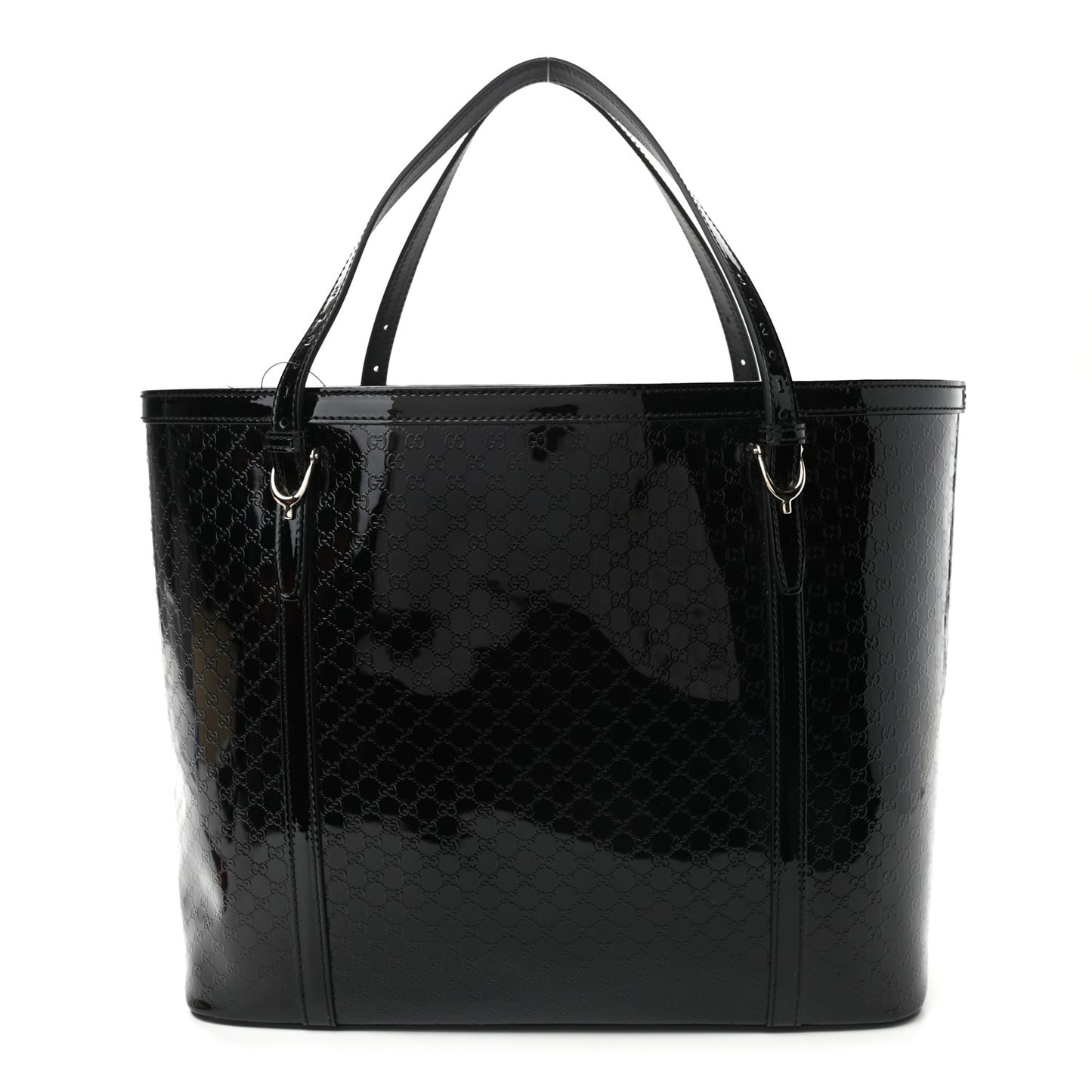 Patent Microguccissima Medium Nice Tote Black