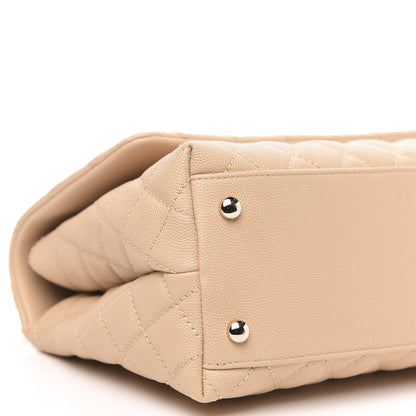 Chanel Caviar Quilted Small Coco Handle Flap Light Beige 8 of 10