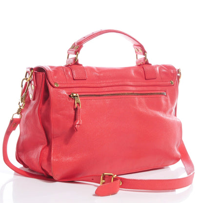 Proenza Schouler Lambskin PS1 Medium Satchel Deep Coral 3 of 12