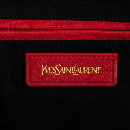 Saint Laurent Sheepskin Medium Cabas ChYc Red 6 of 8