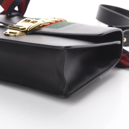 Gucci Calfskin Small Sylvie Shoulder Bag Black 6 of 8