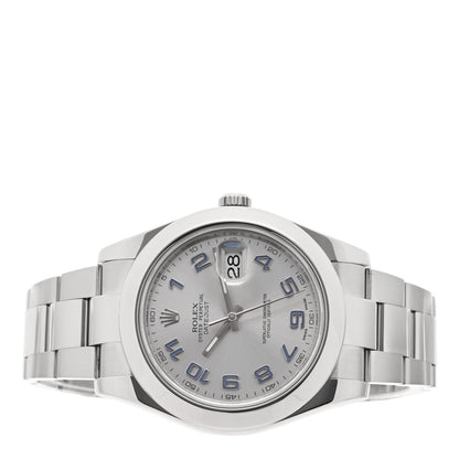 Rolex Stainless Steel 41mm Oyster Perpetual Datejust II Watch Silver 116300 2 of 5