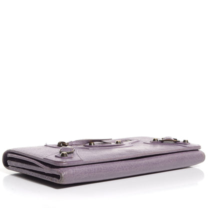 Balenciaga Agneau Classic Hardware Money Wallet Glycine 4 of 9
