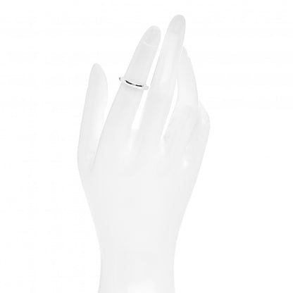 Tiffany Sterling Silver Diamond Elsa Peretti Band Ring 48 4.5 2 of 4