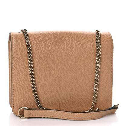 Gucci Dollar Calfskin Small Interlocking G Shoulder Bag Camelia 3 of 10