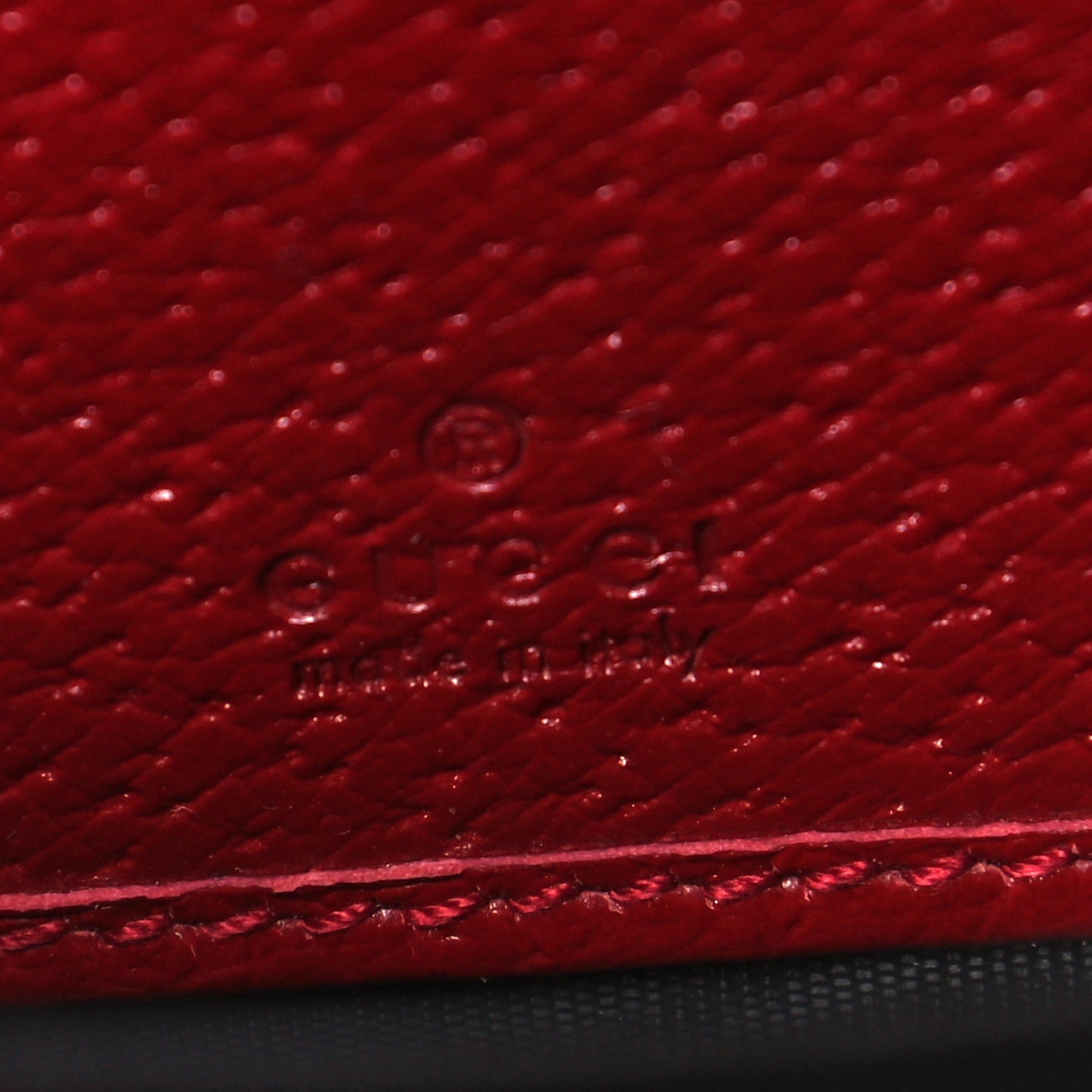 GG Supreme Monogram Tian Zip Around Wallet Beige Multicolor Red