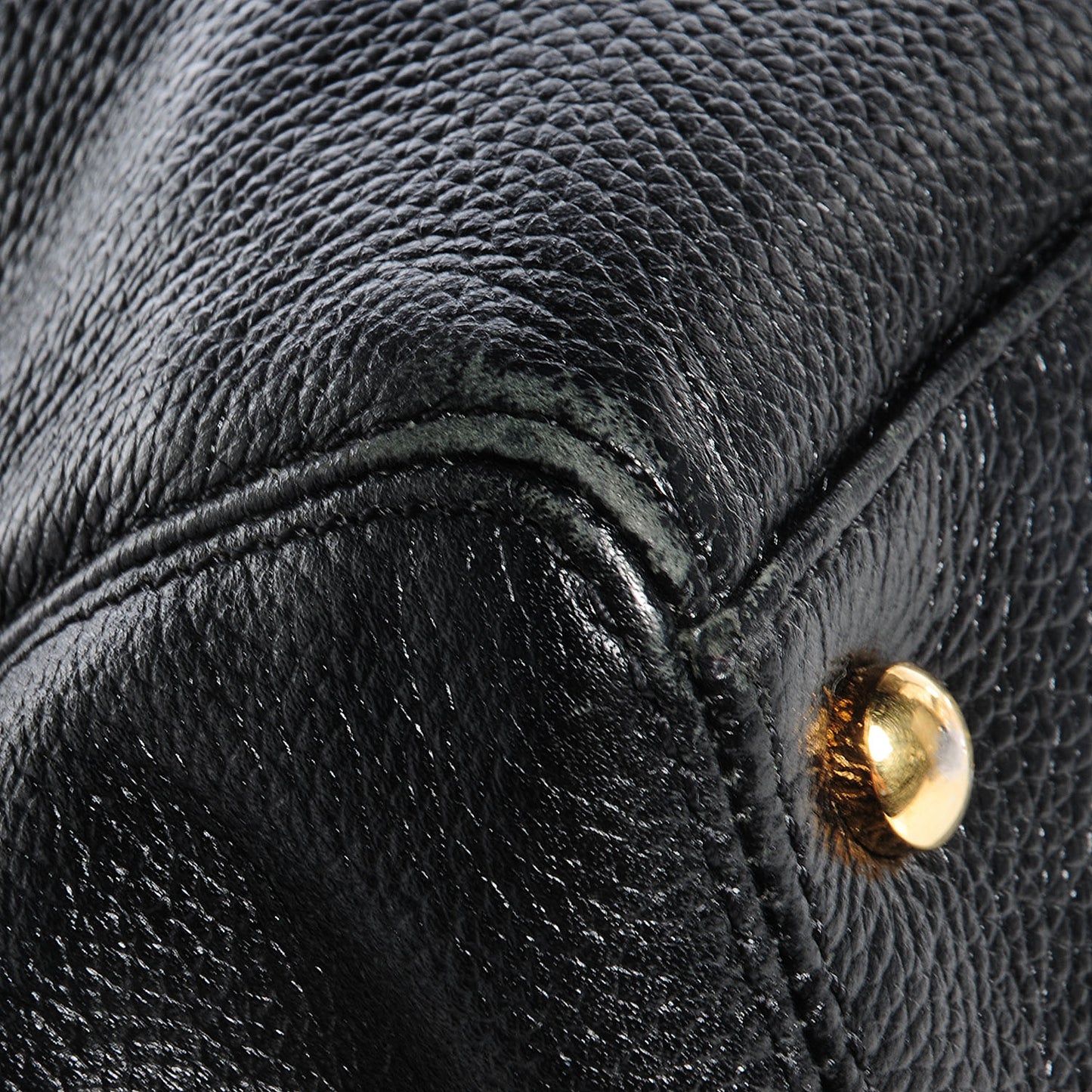 Calfskin Cerf Shopper Tote Black