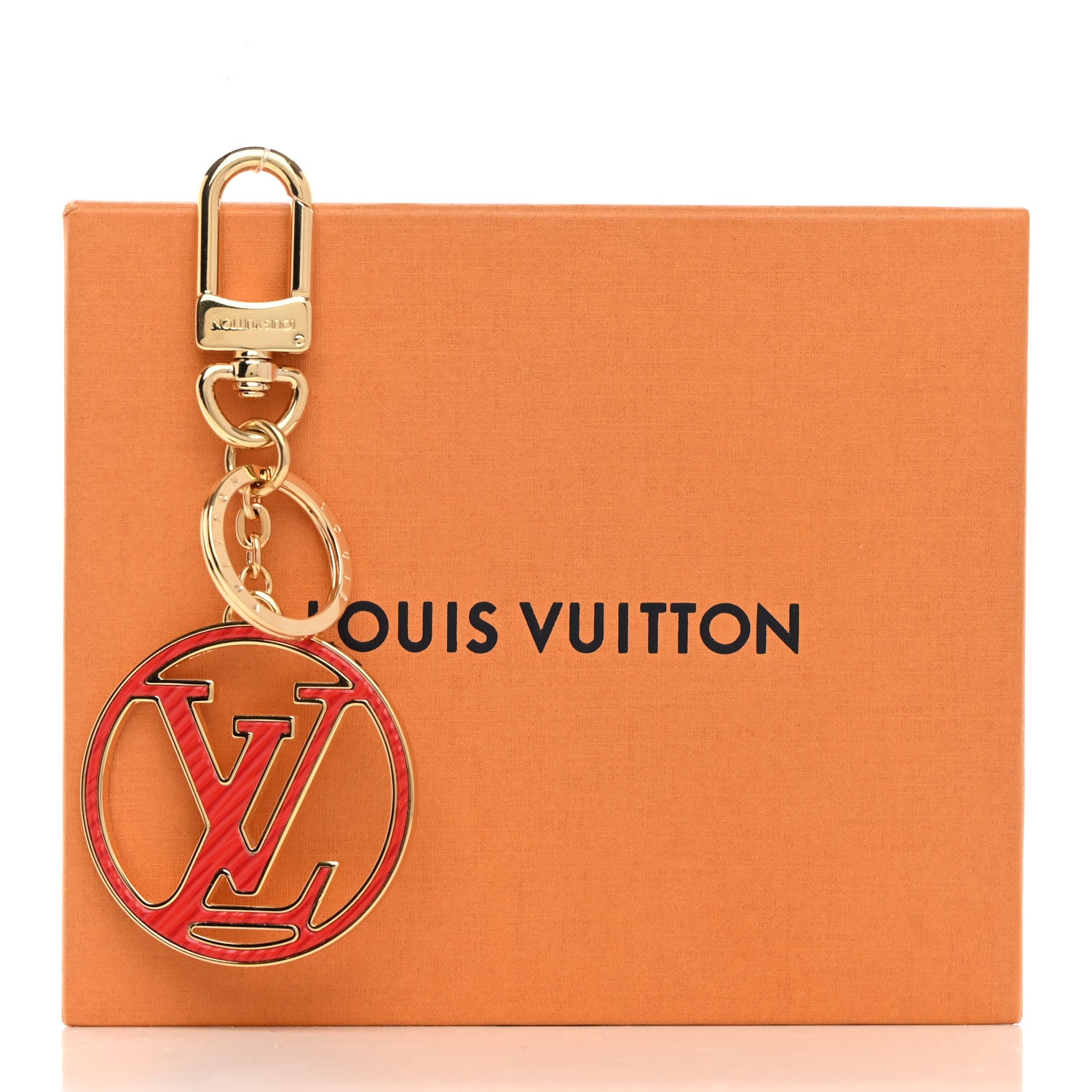 Louis Vuitton LV Circle Bag Charm Key Holder Pink Red 6 of 6