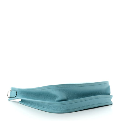 Hermes Taurillon Clemence Evelyne III PM Bleu Atoll 4 of 12
