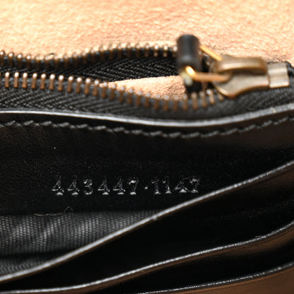 Gucci Calfskin Matelasse Mini GG Marmont Chain Bag Black 7 of 11