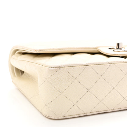 Chanel Iridescent Caviar Quilted Medium Double Flap White 9 of 12