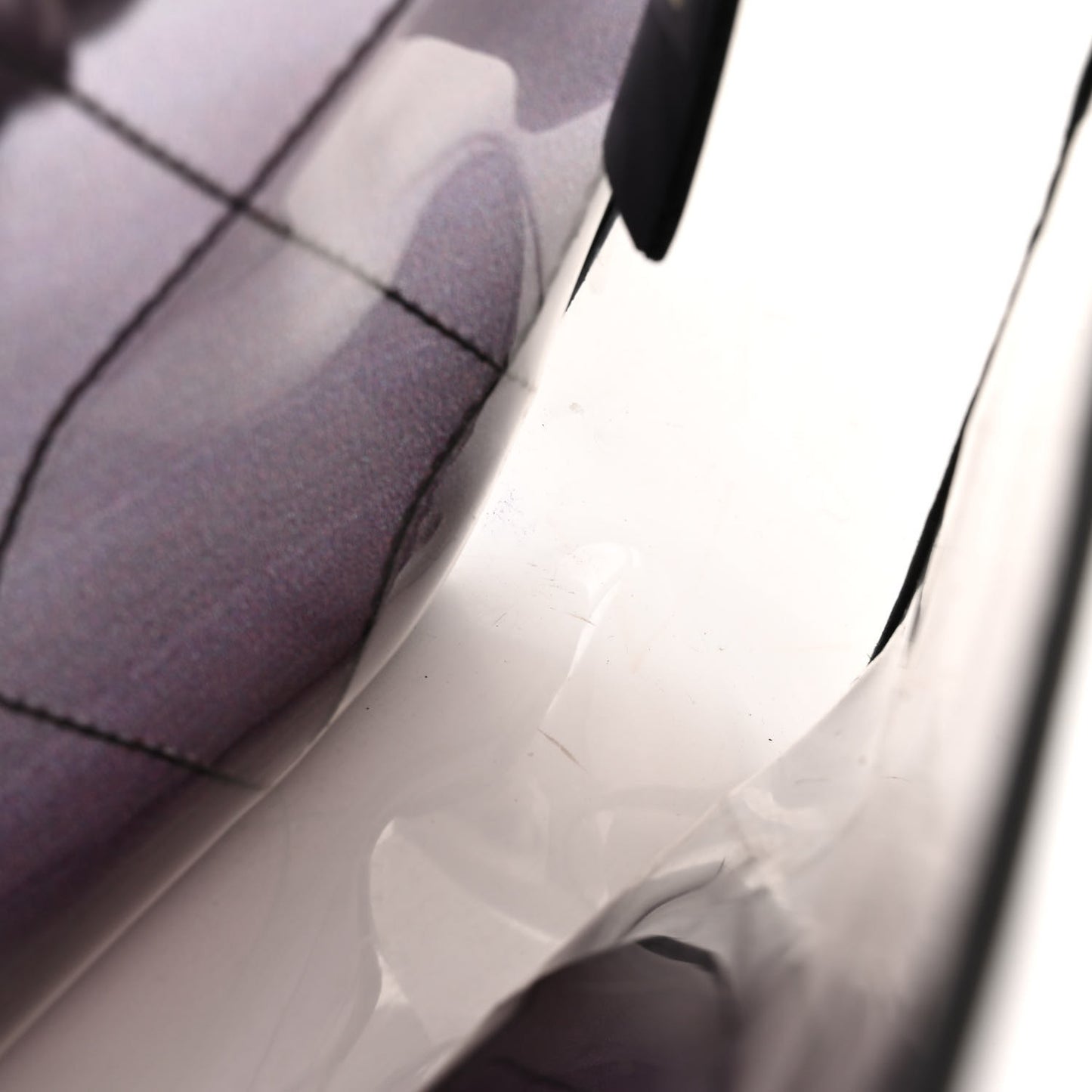 Vinyl Quilted Degrade Jumbo Single Flap Black