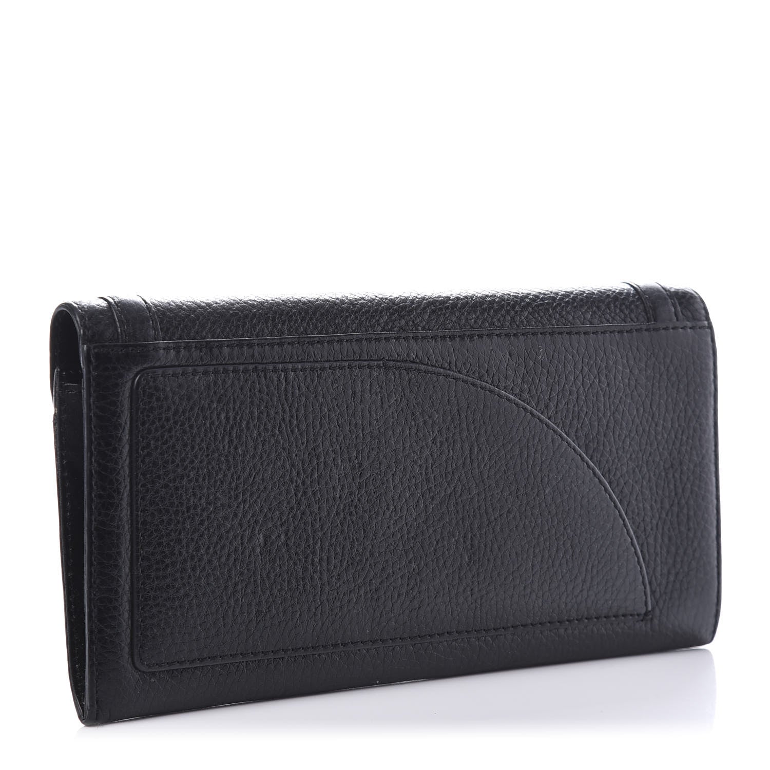 Burberry Grain Calfskin Continental Travel Wallet Black 3 of 9